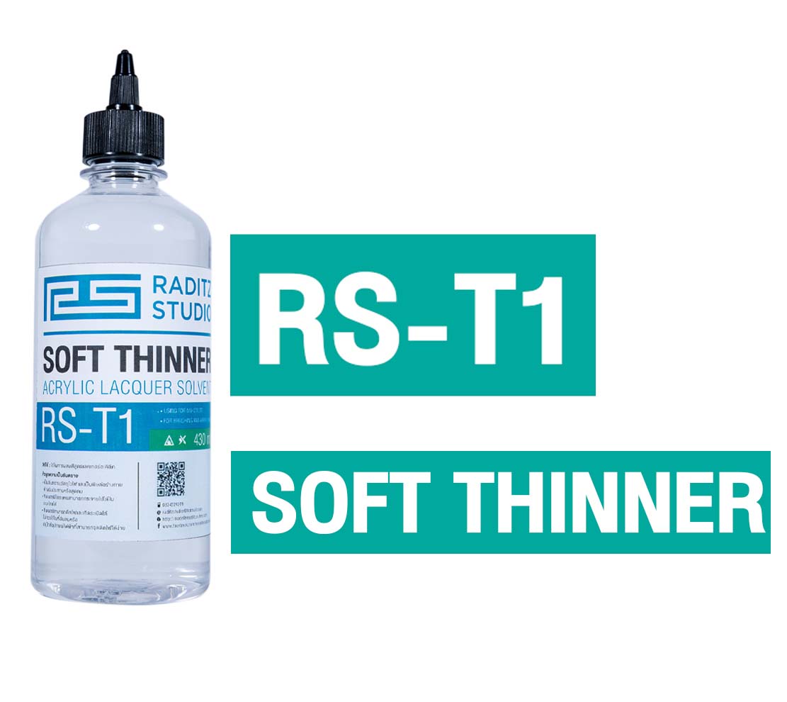 8858878900018 raditz RS-T1 Soft Thinner 450ml. ซอฟท์ทินเนอร์