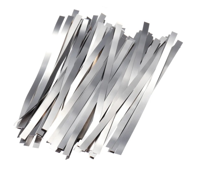 Pure Nickel Strip เทป นิกเกิ้ล 10ชิ้น แผ่นนิเคิลบริสุทธิ์ 99.96% ความต้านทานต่ำสำหรับการเชื่อมขั้วแบตเตอรี่ ขนาด 0.1x4x100มม