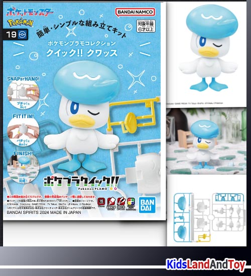 Bandai 4573102666970 Pokémon PLAMO COLLECTION QUICK!! 19 Quaxly