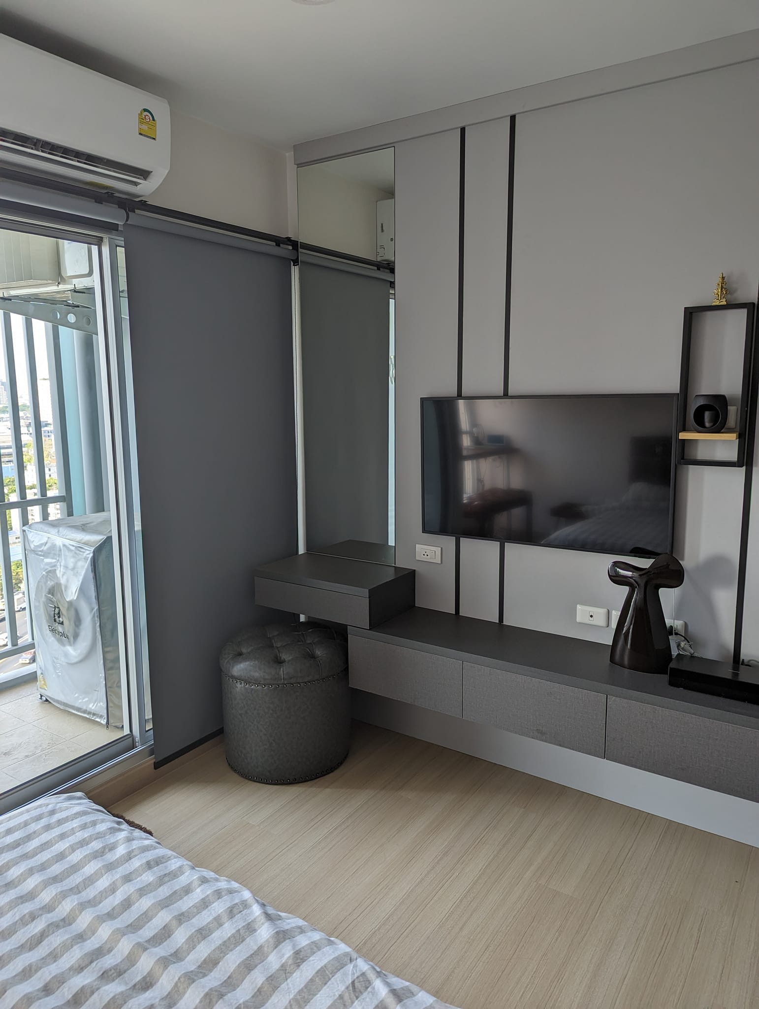 ให้เช่าคอนโด ภาลัย ปาร์ค สถานีตลาดพลู ตกแต่งครบมีเครื่องซักผ้า