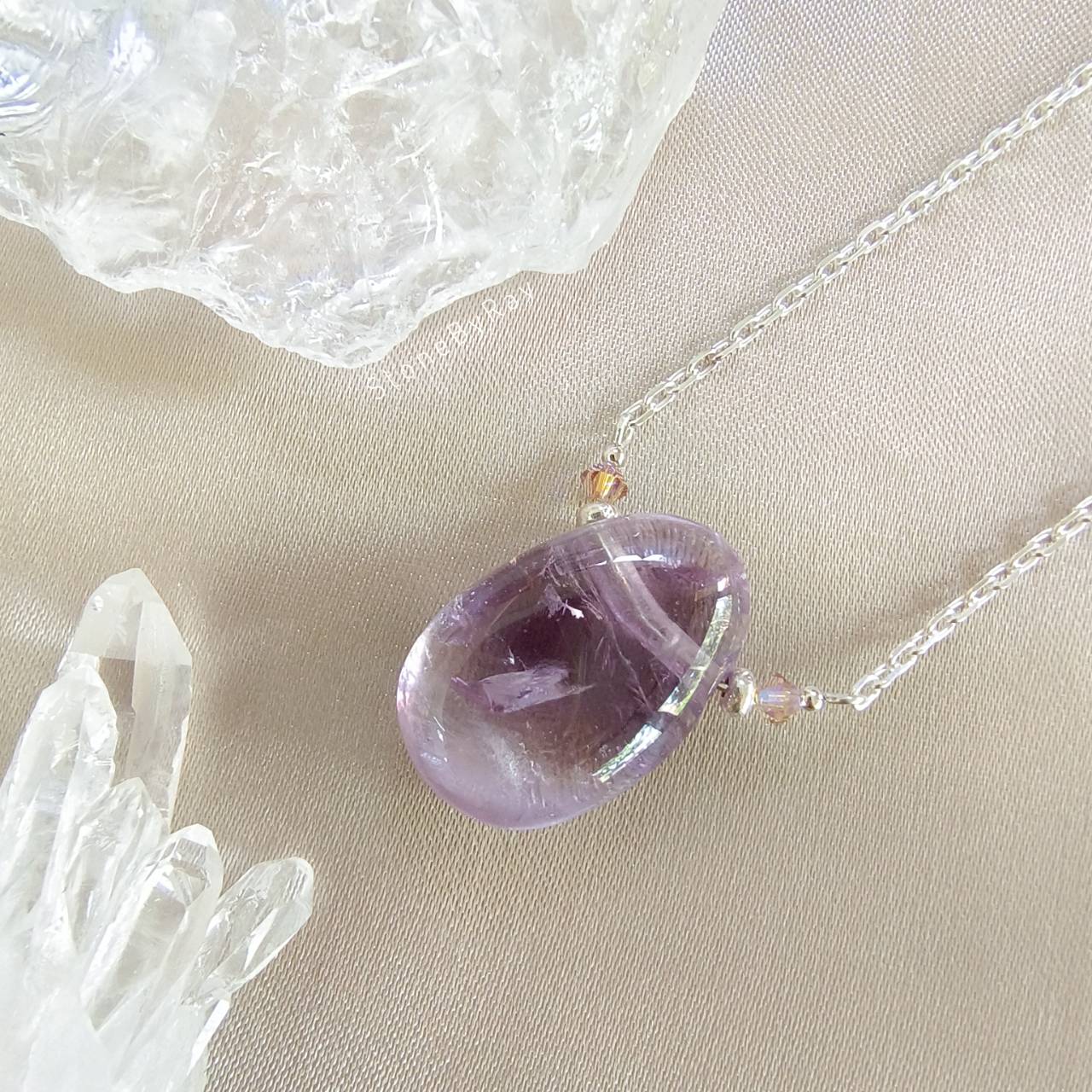 สร้อยคอเงินจี้หินอเมทิสต์ Amethyst