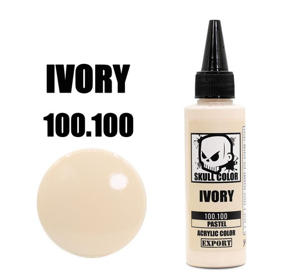 skull pastel 100.100 ivory 60ml. สีงาช้าง