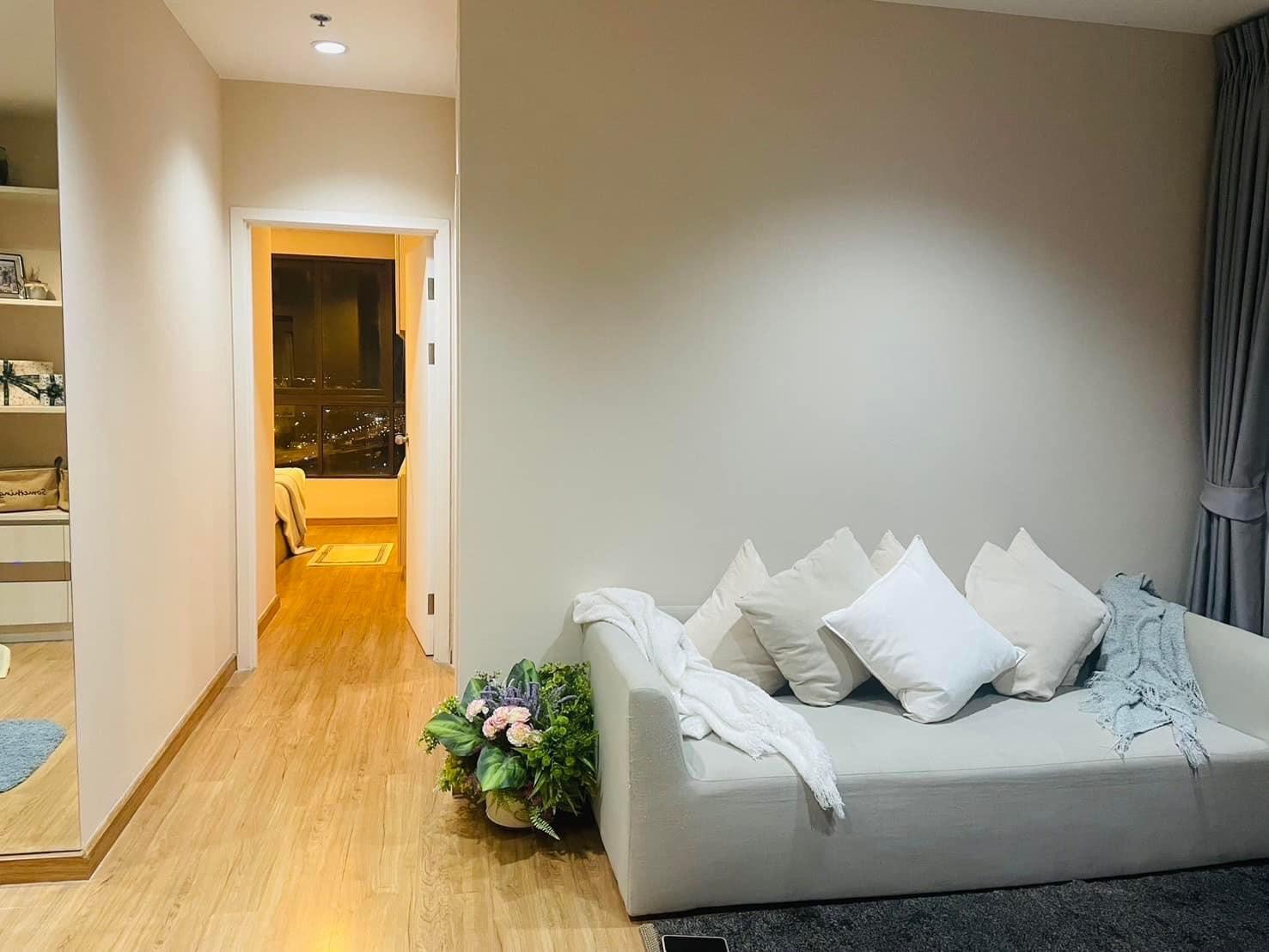 สนใจชมห้องติดต่อได้เลย Line ID: Smile-easy ปล่อยเช่าคอนโด The Tree Rio Bang-Aor (เดอะ ทรี ริโอ บาง-อ้อ) - 2ห้องนอน 2ห้องน้ำ 1ห้องนั่งเล่น - ใกล้ MRT บางอ้อ - ขนาดห้อง 62 ตรม. ชั้น 29 จอดรถได้ 1 คัน