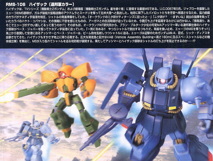 Bandai 4573102606594 HGUC55 1/144 HI-ZACK (EARTH FEDERATION)