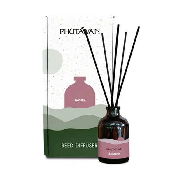 ก้านไม้หอมปรับอากาศ กลิ่นซากุระ Sakura Reed Diffuser 50 ml.