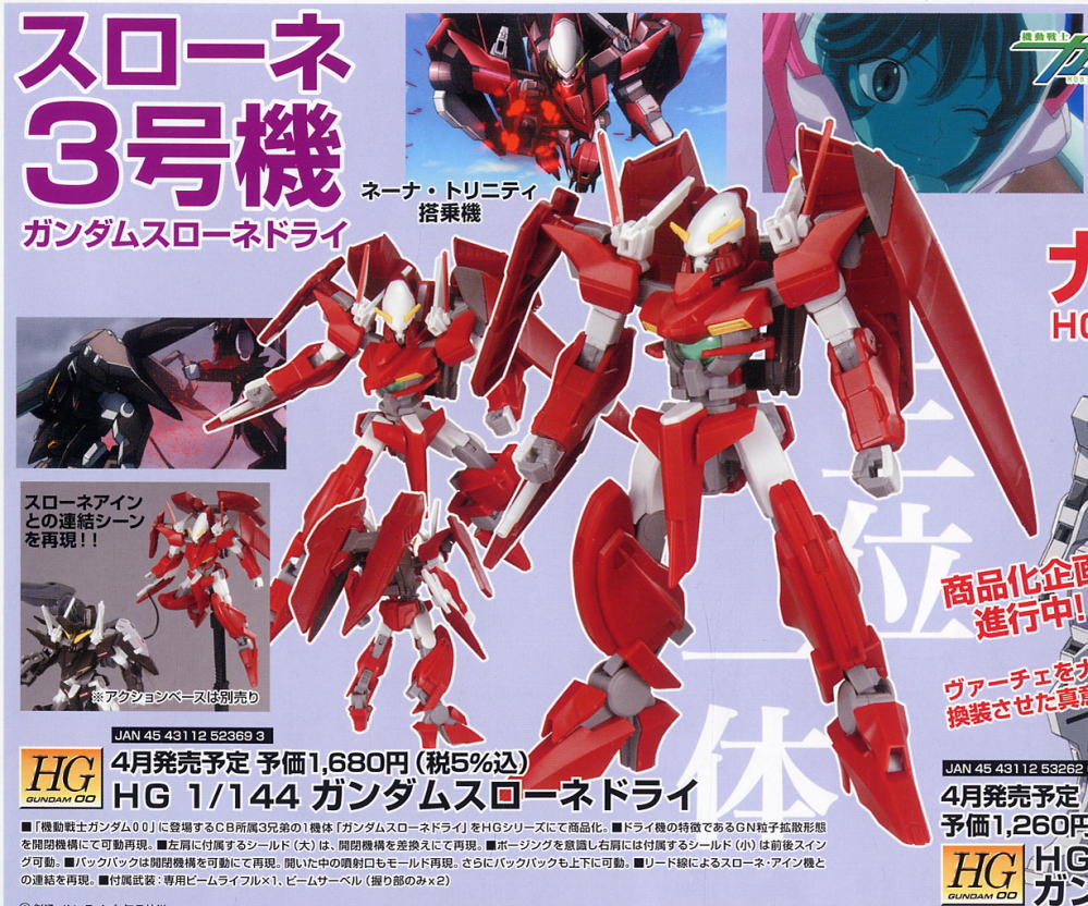 Bandai 4573102606440 hg 1/144 14 GNW-003 Gundam Throne Drei 1600yen
