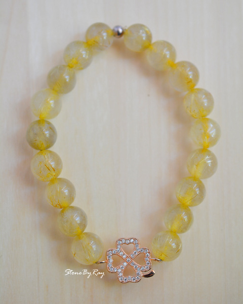 สร้อยข้อมือไหมทอง(Rutilated Quartz)