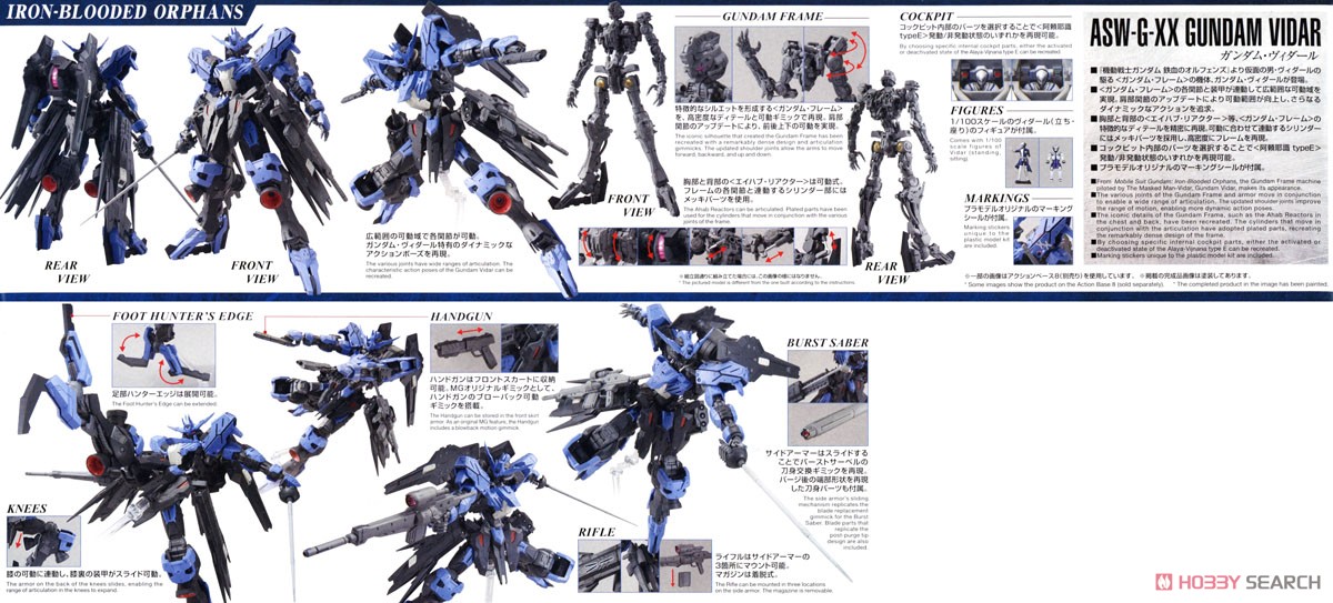 Bandai 4573102683533 MG 1/100 GUNDAM VIDAR (fs)