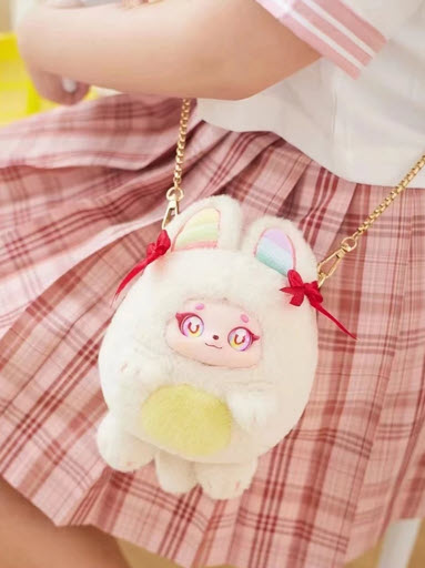 แบบสุ่ม 6936692730762 puff colorful ball family zipper crossbody bag blind box