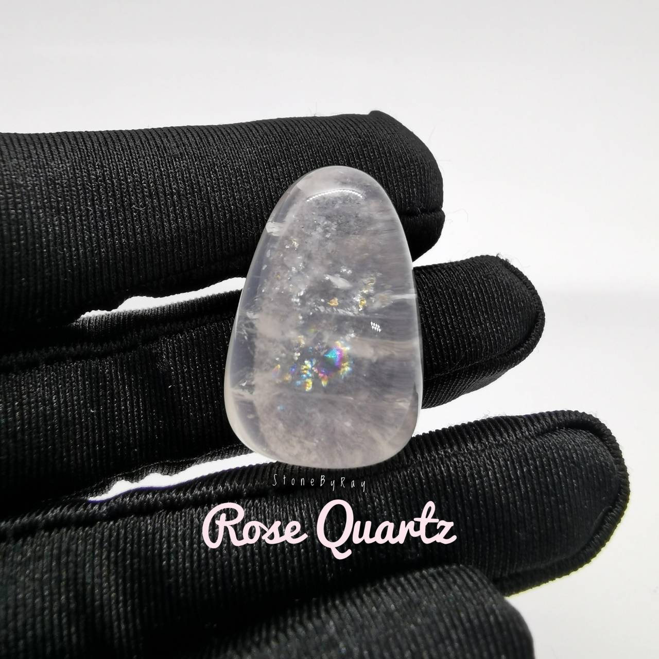 หินโรสควอตซ์ขัดเงา Rose Quartz
