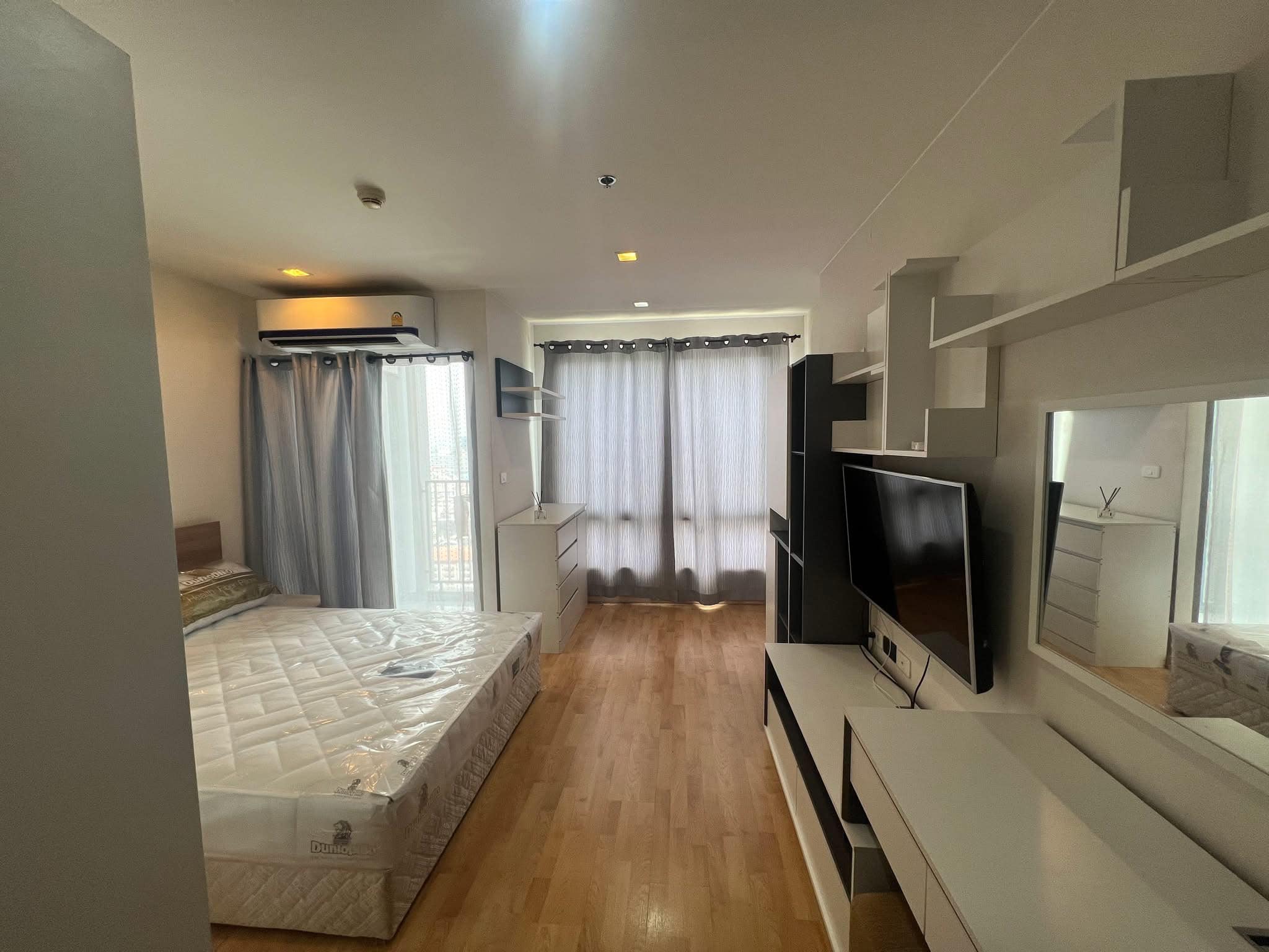 ให้เช่าห้องแบบ Studio 1ห้องน้ำ โซนพื้นที่ ดินแดง MRT พระราม 9 คอนโด Casa Condo Asoke - Dindaeng (คาซ่า คอนโด อโศก - ดินแดง) ขนาดห้อง 26 ตรม. ชั้น 27