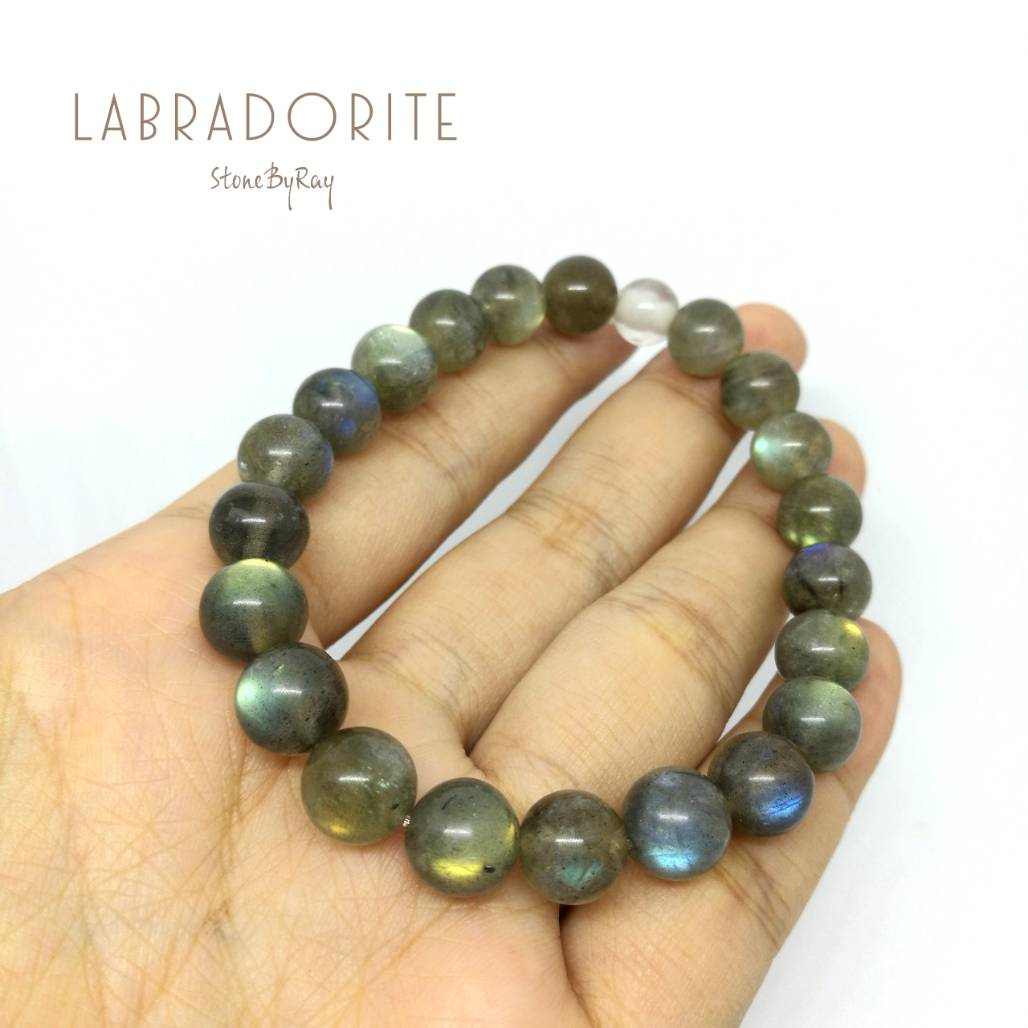 สร้อยข้อมือหินลาบราโดไลท์ขนาด8มิล