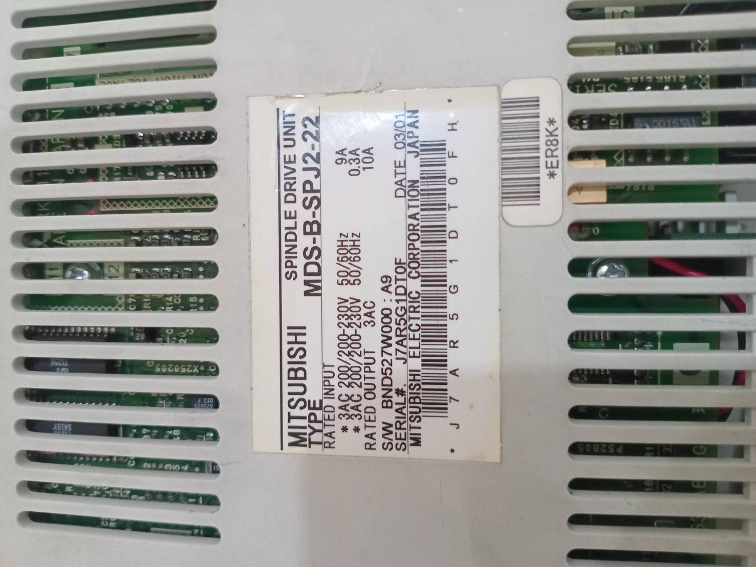 MITSUBISHI MDS-B-SPJ2-22 CNC Motor/Control