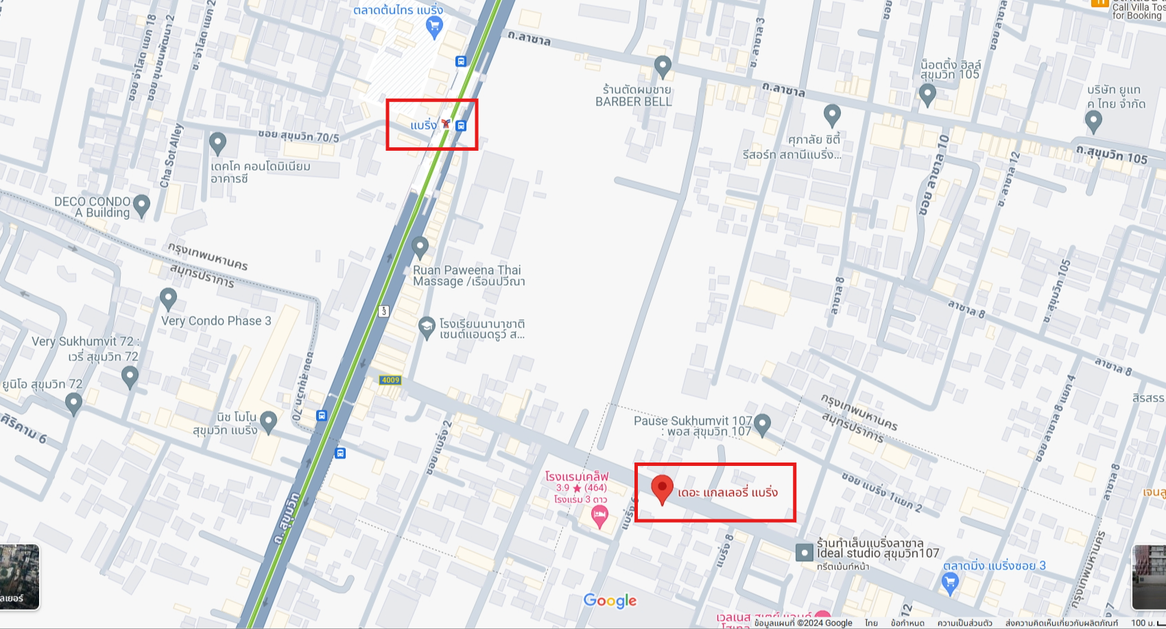 ปล่อยเช่าคอนโด เดอะ แกลเลอรี่ แบริ่ง (The Gallery Bearing) - 1ห้องนอน 1ห้องน้ำ 1ห้องนั่งเล่น 1ห้องครัว - ใกล้ BTS แบริ่ง - ขนาดห้อง 32.5 ตรม. ชั้น 7