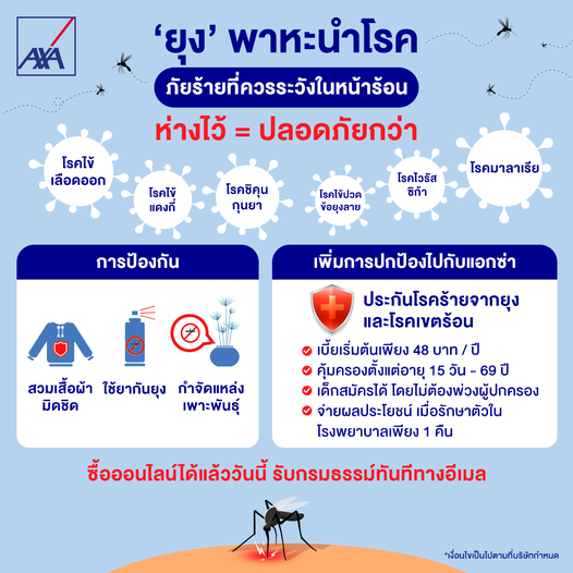 ประกันโรคร้ายจากยุง และ โรคเขตร้อน