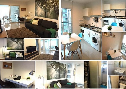 ให้เช่า ASPIRE RAMA 9 แบบ 2 Bedrooms FULLY FURNISHED