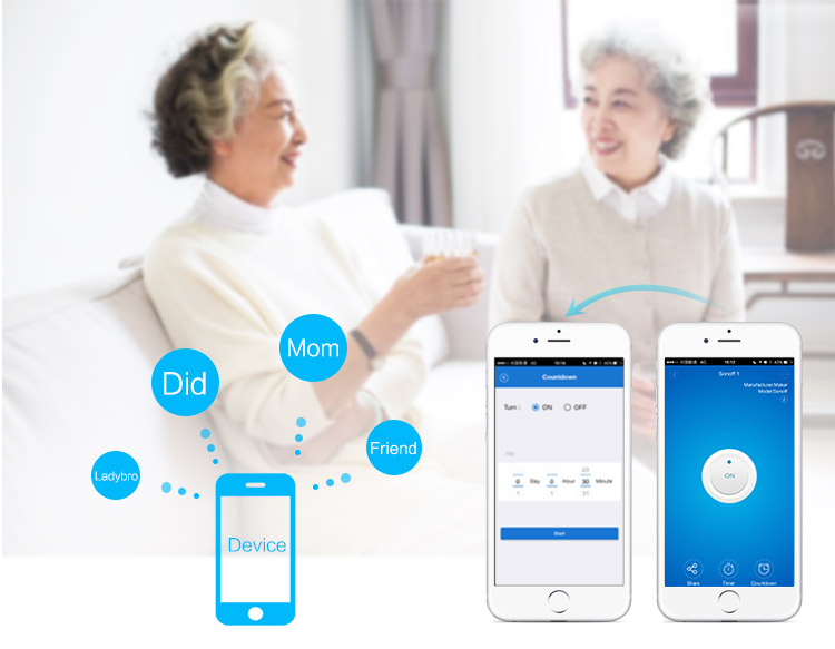 SONOFF WiFi สวิตซ์ควบคุมเปิดปิดไร้สายผ่าน Wi-Fi (iOS & Android)