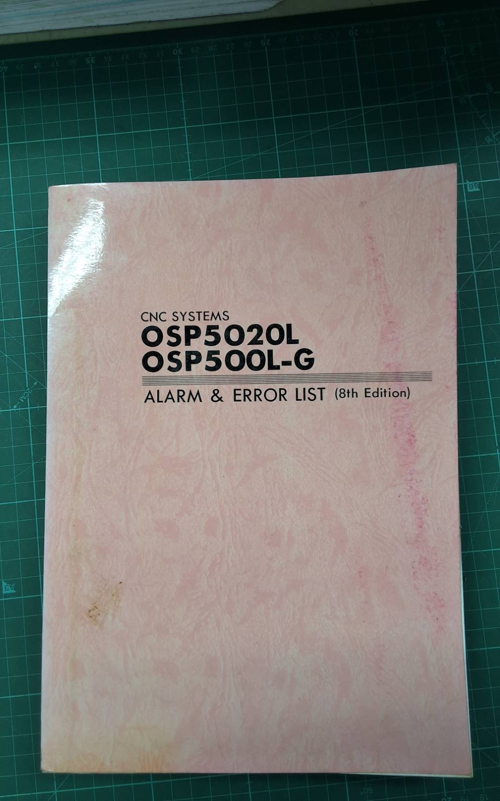 OKUMA OSP5020L OSP500L-G ALARM & ERROR LIST WIRING DIAGRAM