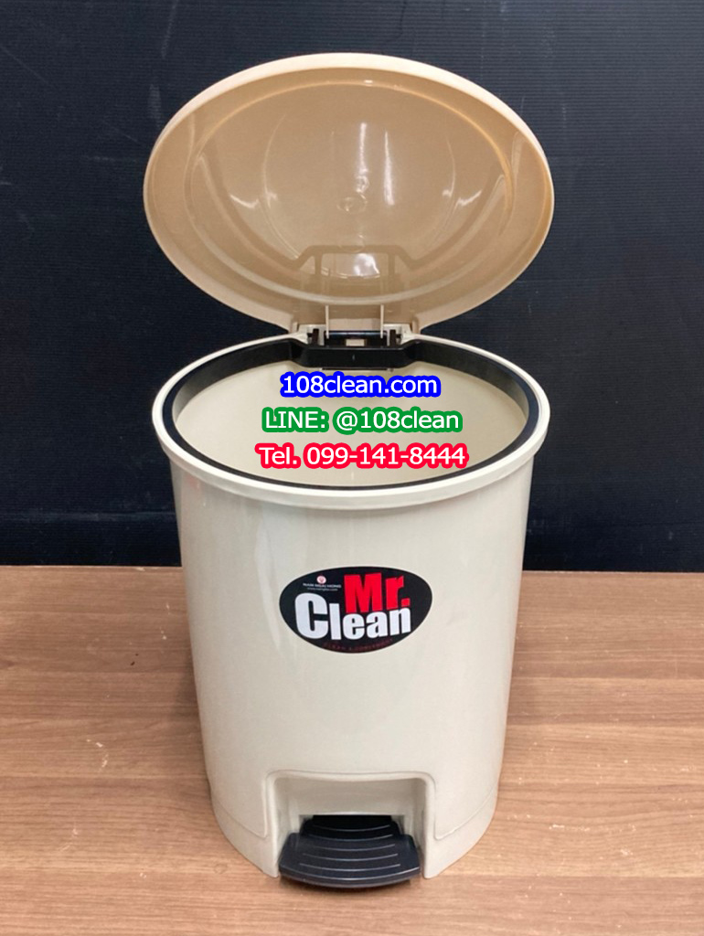 ถังขยะแยกประเภท เท้าเหยียบ ทรงกลม ขนาด 12 ลิตร