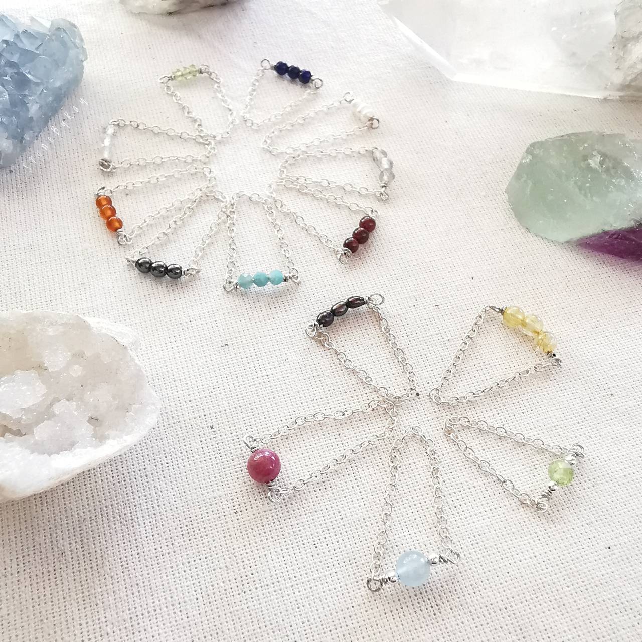 แหวนเงิน+หินพลอยแท้เม็ดเล็กน่ารัก Tiny Gemstone Rings.
