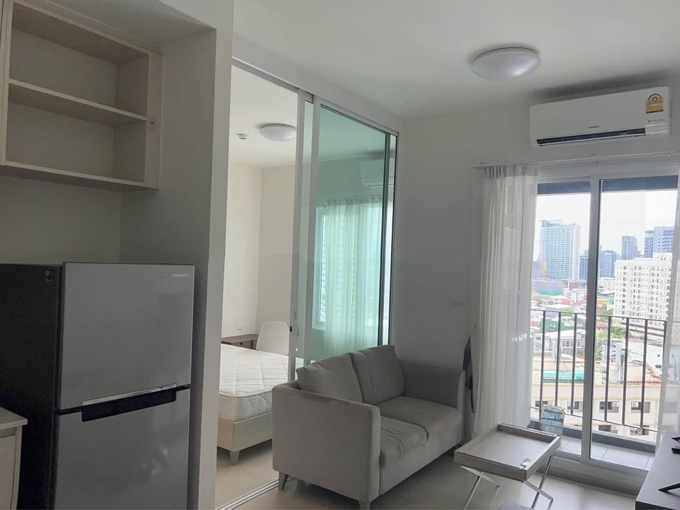 ให้เช่าคอนโด Chapter One Eco Ratchada - Huaikwang (แชปเตอร์วัน อีโค รัชดา-ห้วยขวาง) 1ห้องนอน / 1ห้องน้ำ ขนาดห้อง 30 ตรม. ชั้น 11 ตึกC ค่าเช่า 15,000 ต่อเดือน รถไฟฟ้าMRTห้วยขวาง