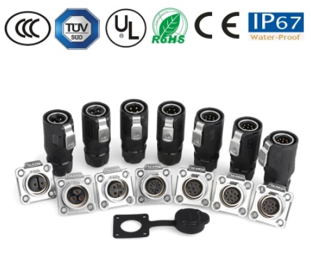 คอนเนคเตอร์ ขั้วต่อ ซ็อกเก็ต ปลั๊กไฟกันน้ำ กันฝุ่น M16 IP67