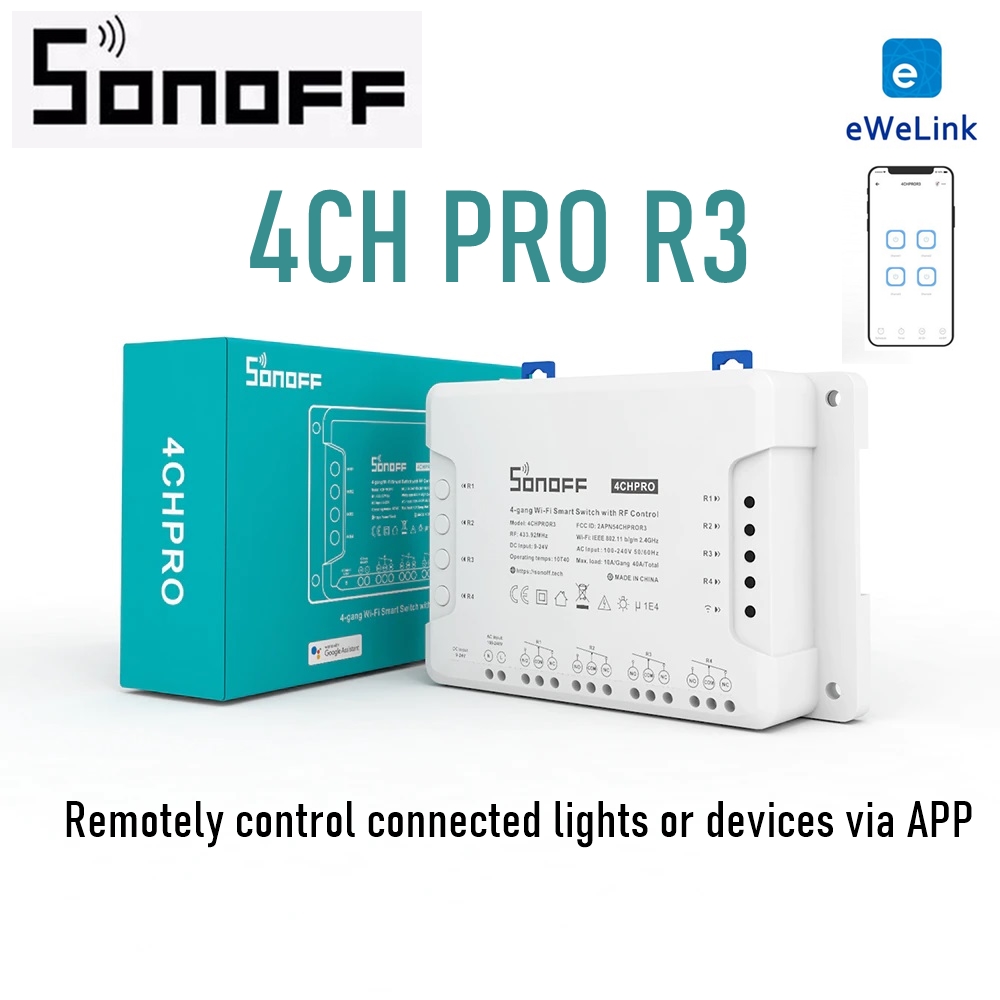 SONOFF 4CH PRO R3 / 4CH R3 4 ช่อง อัจฉริยะไร้สายโมดูลสวิทช์