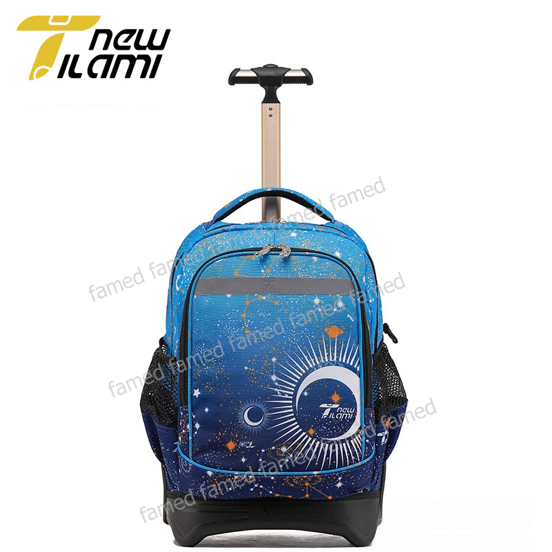 Tilami 18 นิ้ว กระเป๋าล้อลาก 3 ล้อ ขึ้นบันไดได้ สะพายได้ มีที่คลุมล้อ และแถมที่คลุมฝนทุกใบ