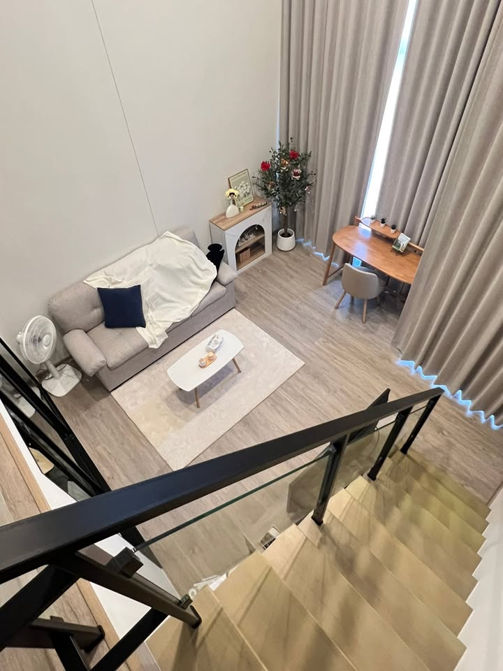 ปล่อยเช่า Origin Plug & Play Nonthaburi Station (ออริจิ้น ปลั๊ก & เพลย์ นนทบุรี สเตชั่น) - โซนพื้นที่ MRT แยกนนทบุรี Duplex2ชั้น 1ห้องนอน 1ห้องน้ำ - ขนาดห้อง 27 ตรม. ชั้น 19