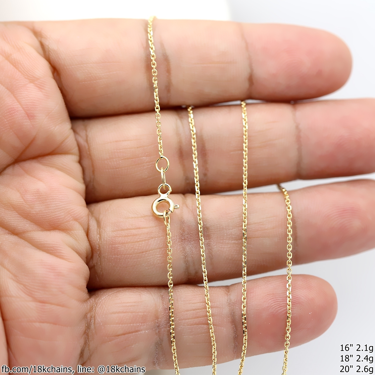 สร้อยคออิตาลี18kแท้ ลายคตกิต