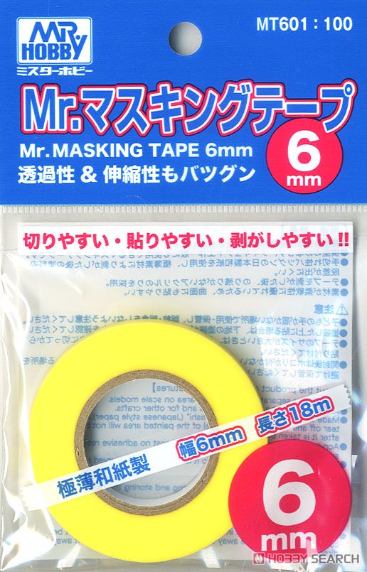 4973028929393 mt601: Mr.Masking Tape 6 mm. (ยาว 18ม.)