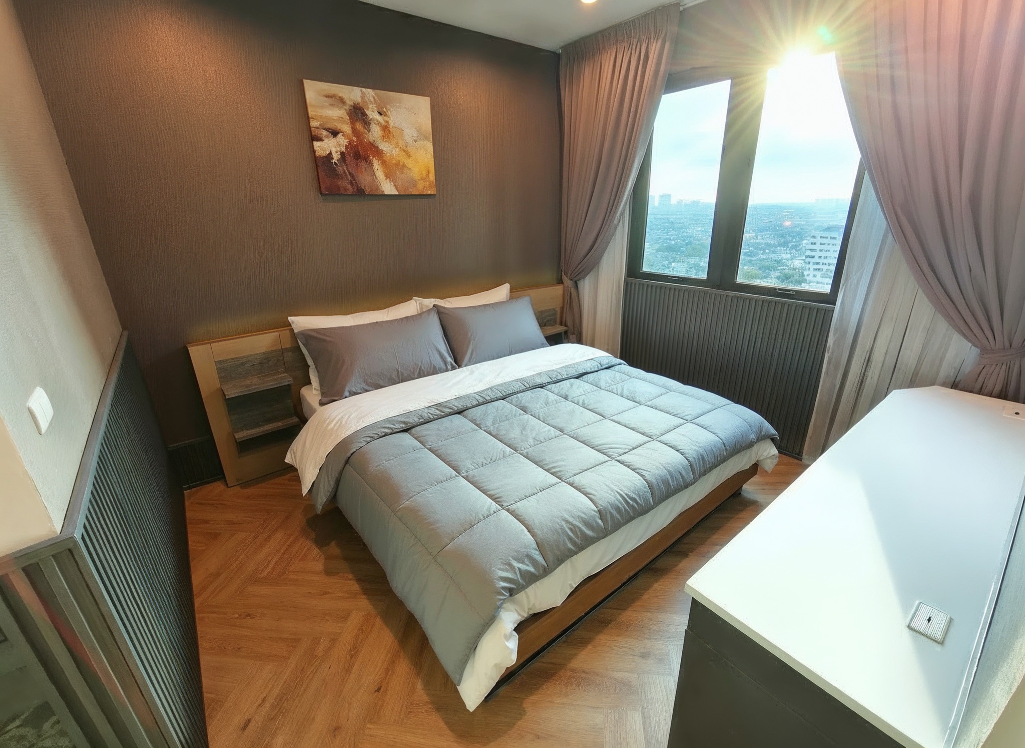 ชื่อโครงการ Astro Chaeng Wattana (เอสโทร แจ้งวัฒนะ) ให้เช่า 1นอน 1น้ำ ขนาด 36 ตรม ชั้น 35 ราคา 11,000