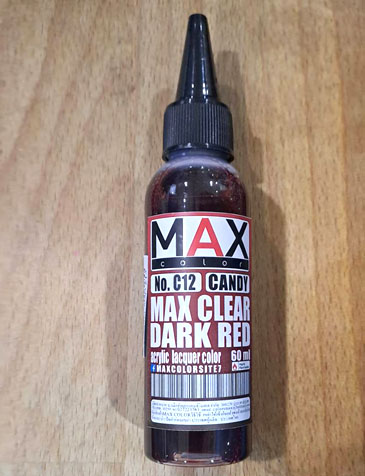 130212 C12 clear dark red สีแดงเข้ม ใส