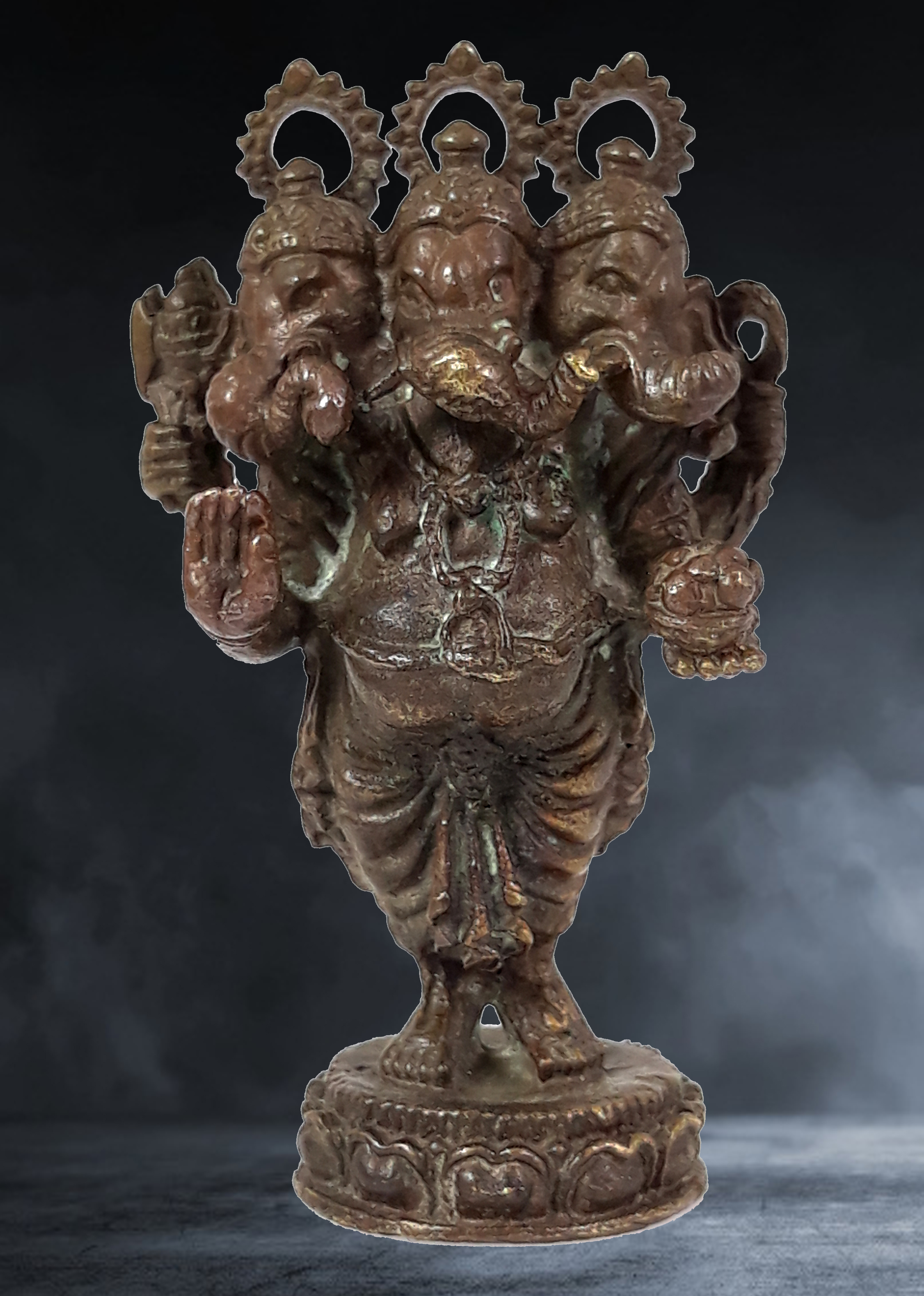 รูปหล่อ พระพิฆเนศ วัดจตุธาราม จ.ขอนแก่น รุ่นสร้างอุโบสถ หลวงปู่กาหลง เขี้ยวแก้ว ปลุกเสก
