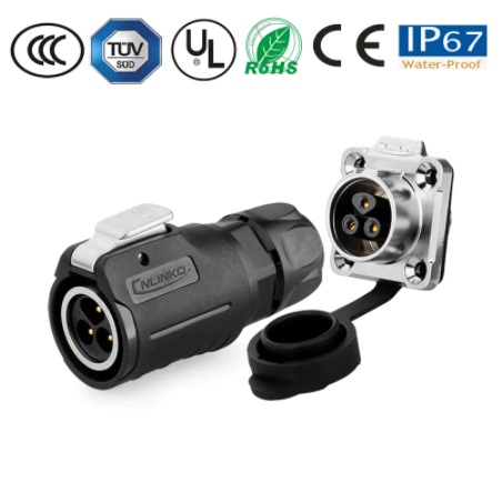 คอนเนคเตอร์ ขั้วต่อ ซ็อกเก็ต ปลั๊กไฟกันน้ำ กันฝุ่น M16 IP67
