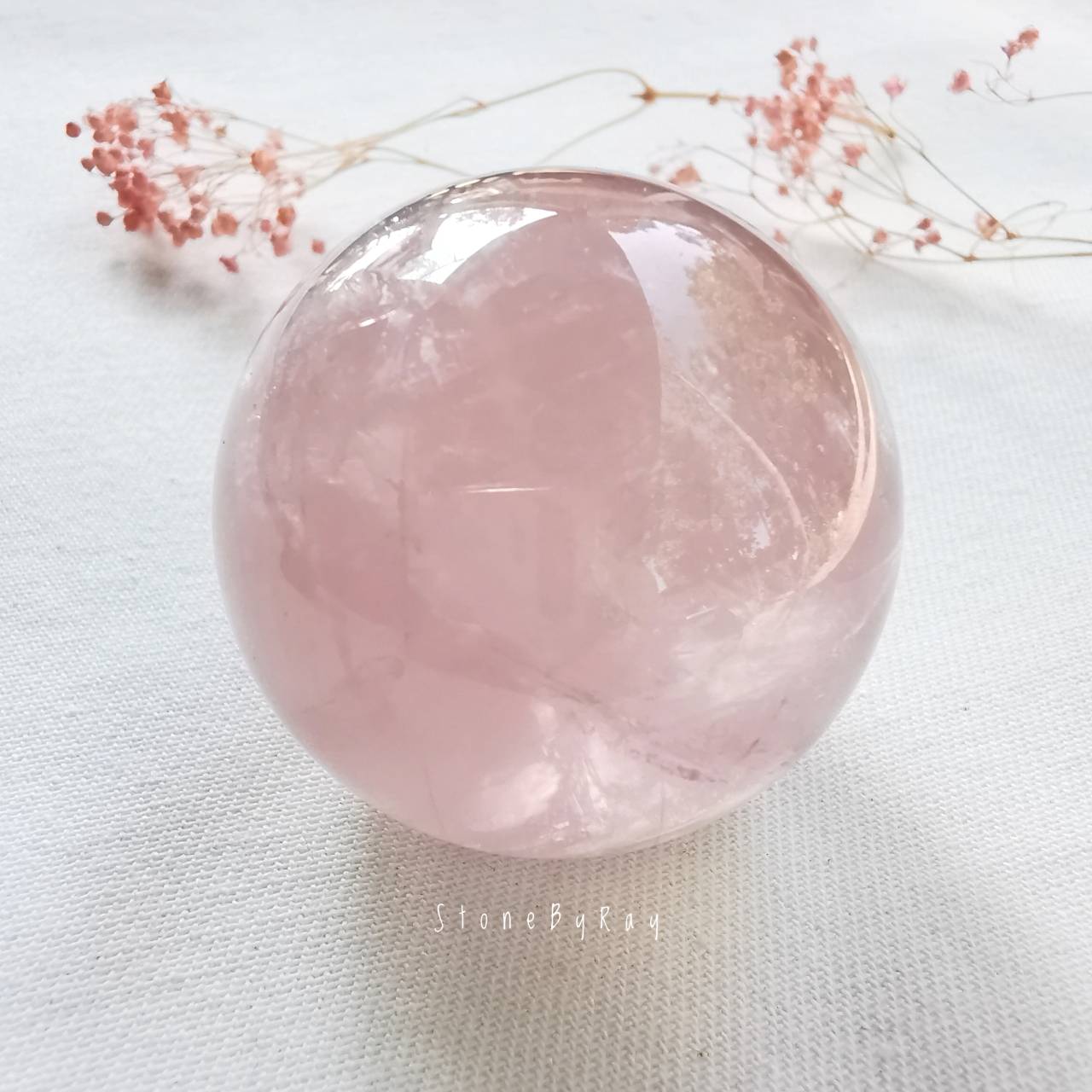 โรสควอตซ์ลูกกลม(Rose quartz)