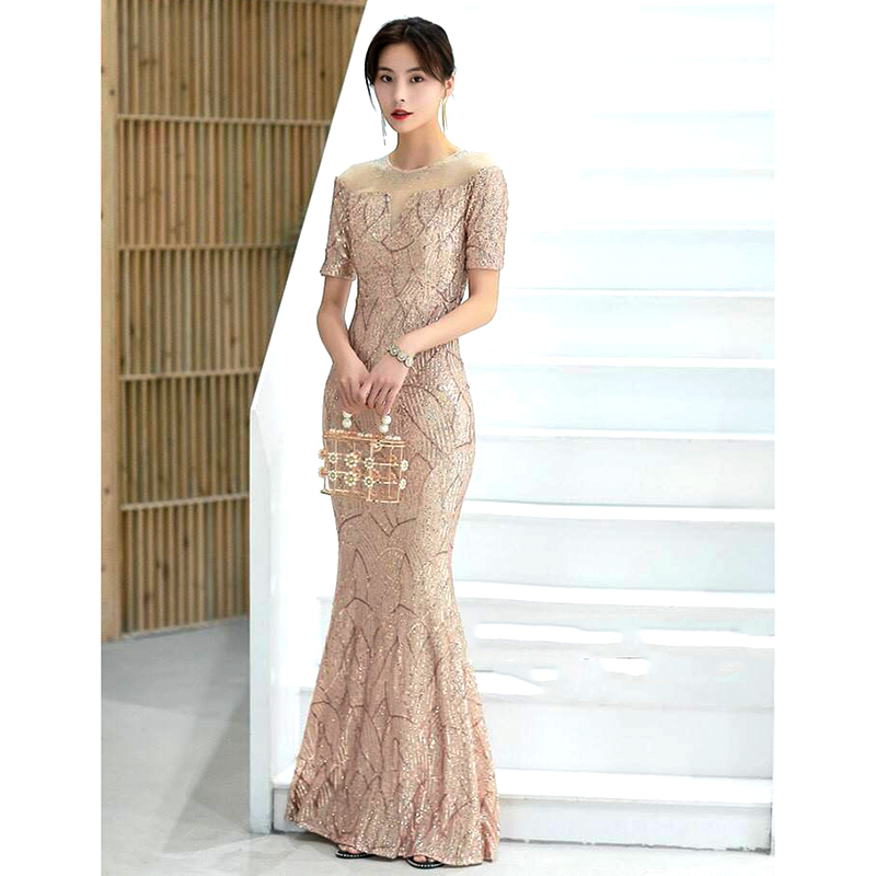 kudapy ชุดราตรียาวสรครีมทองประกายเพชร ทรงหางปลา หรูหราไฮโซค่ะ