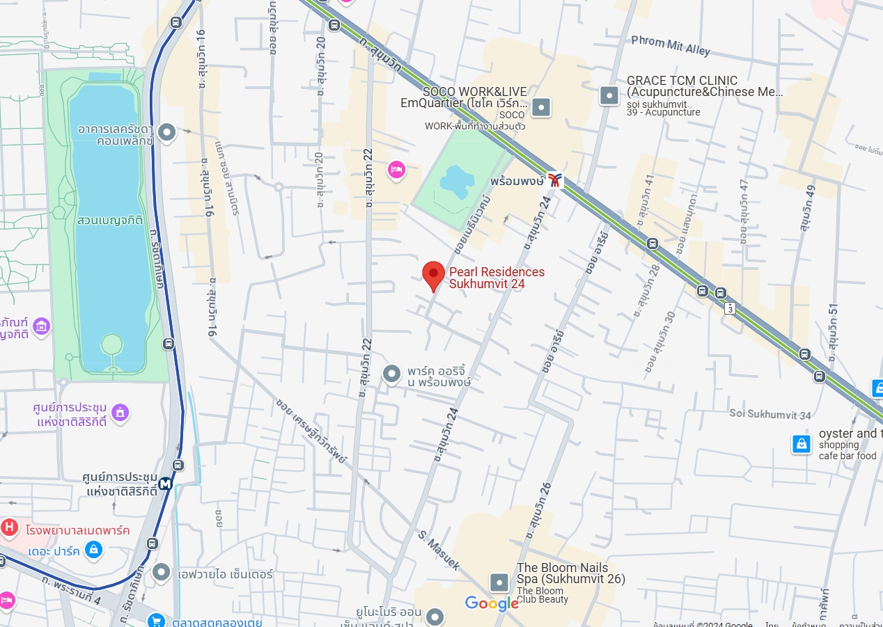 ปล่อยเช่าคอนโด Pearl Residences Sukhumvit 24 (เพิร์ล เรสซิเดนท์ สุขุมวิท 24) - 2ห้องนอน 2ห้องน้ำ 1ห้องนั่งเล่น - ใกล้ BTS พร้อมพงษ์ - ขนาดห้อง 86 ตรม. ชั้น 5