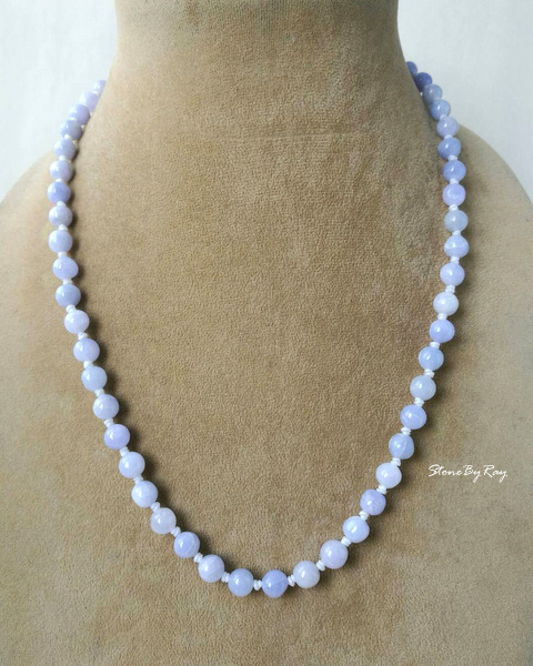 สร้อยคอหยกม่วง(Purple Jade)