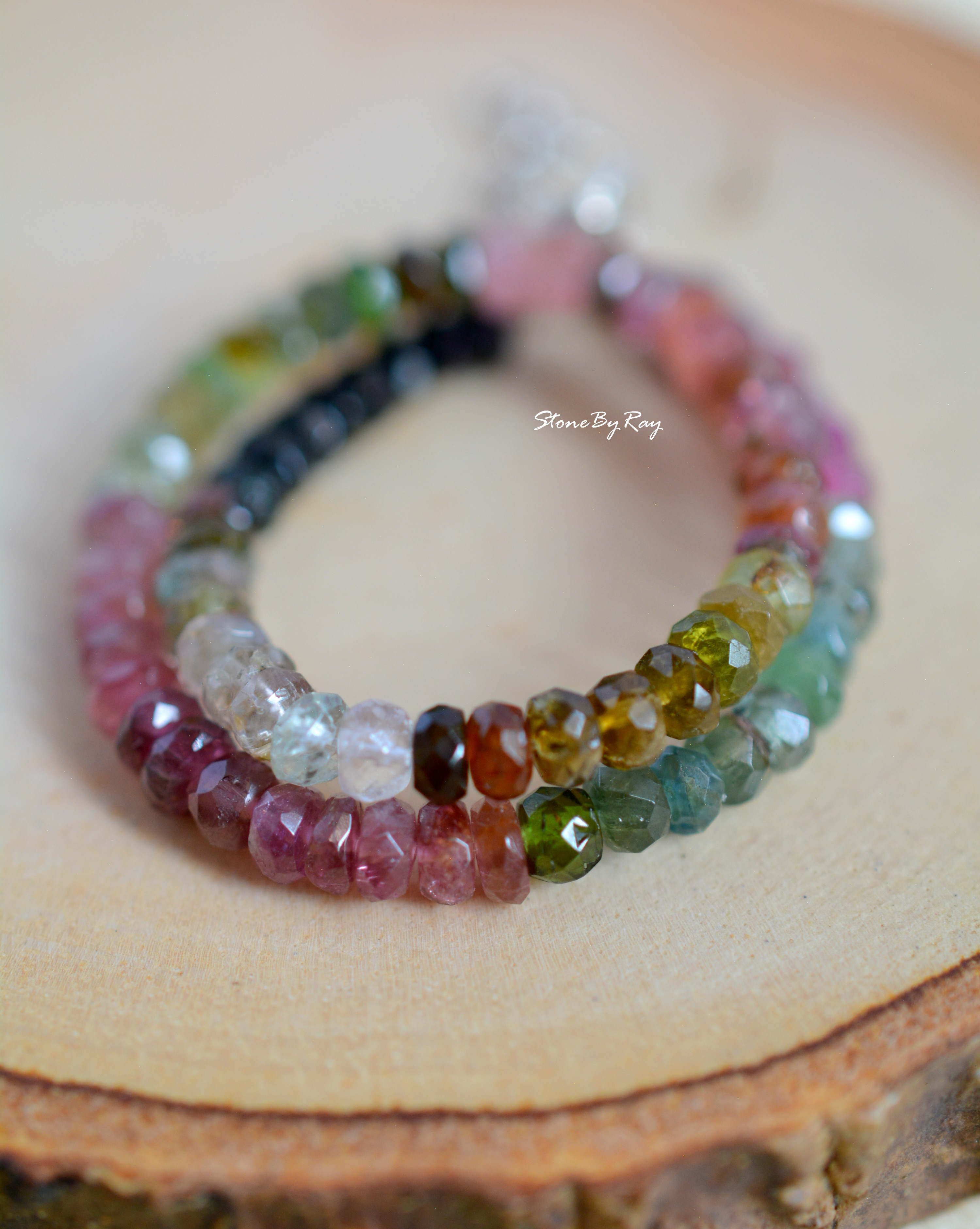 สร้อยข้อมือหินทัวมาลีน Tourmaline