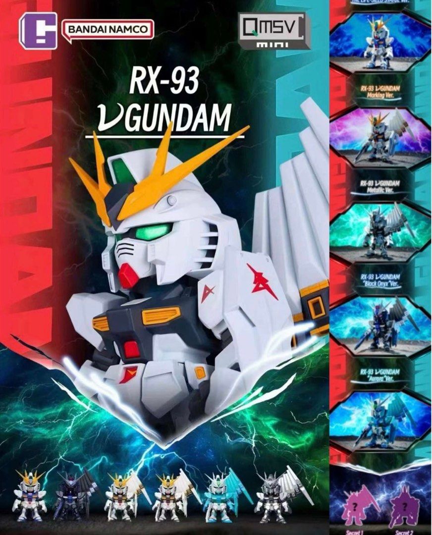 แบบสุ่ม 6974913233340 Blind Box - QMSVmini RX-93 V Gundam
