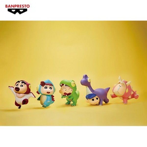 Banpresto 4983164895193 CRAYON SHINCHAN THE MOVIE: OUR DINOSAUR DIARY KASUKABE BOUEITAI FIGURE VOL.2(B:TYRANNOSAURUS MASAO-KUN)