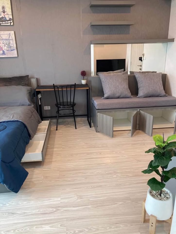 ให้เช่าคอนโด IDEO MOBI Sukhumvit Eastgate (ไอดีโอ โมบิ สุขุมวิท อีสท์เกต) โซนพื้นที่ BTS บางนา ห้องแบบ Studio / 1ห้องน้ำ ขนาดห้อง 22 ตรม. ชั้น 16