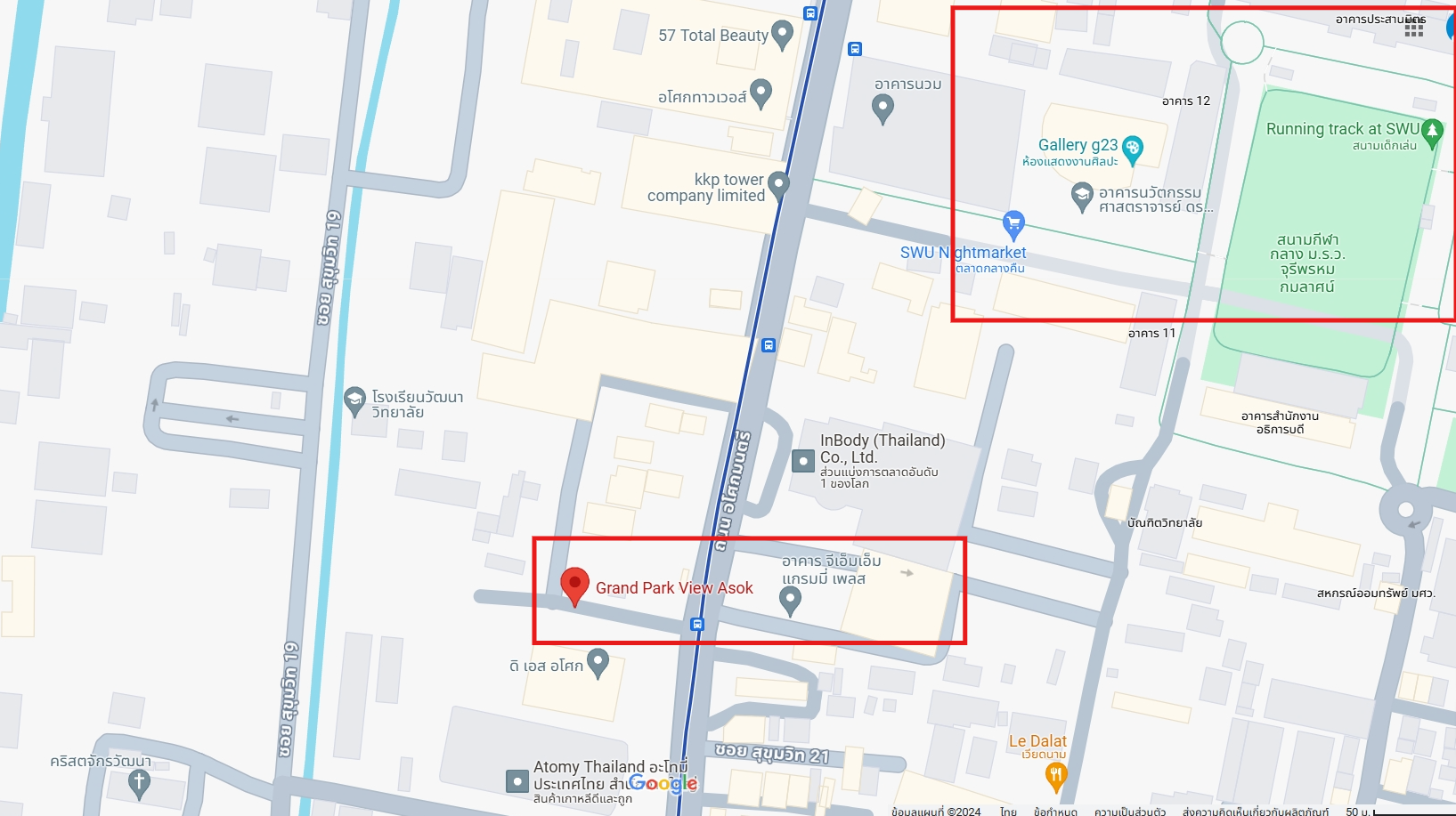 ปล่อยเช่าคอนโด Grand Park View (แกรนด์พาร์ควิว อโศก) - Studio 1ห้องน้ำ - ใกล้ MRTเพชรบุรี/มศว. - ขนาดห้อง 35 ตรม. ชั้น