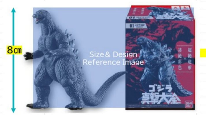 จุ่มเดี่ยว แบบสุ่ม Bandai Overseas Limited Sofvics Godzilla Selection Collection