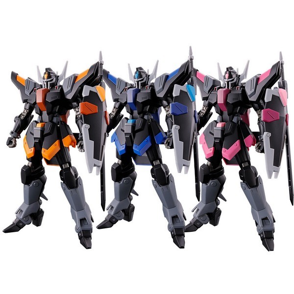 *กล่องบุบ Bandai 4573102671844 p bandai hgce black knight squad Rud-ro.A redelard custom & daniel custom & liu custom set