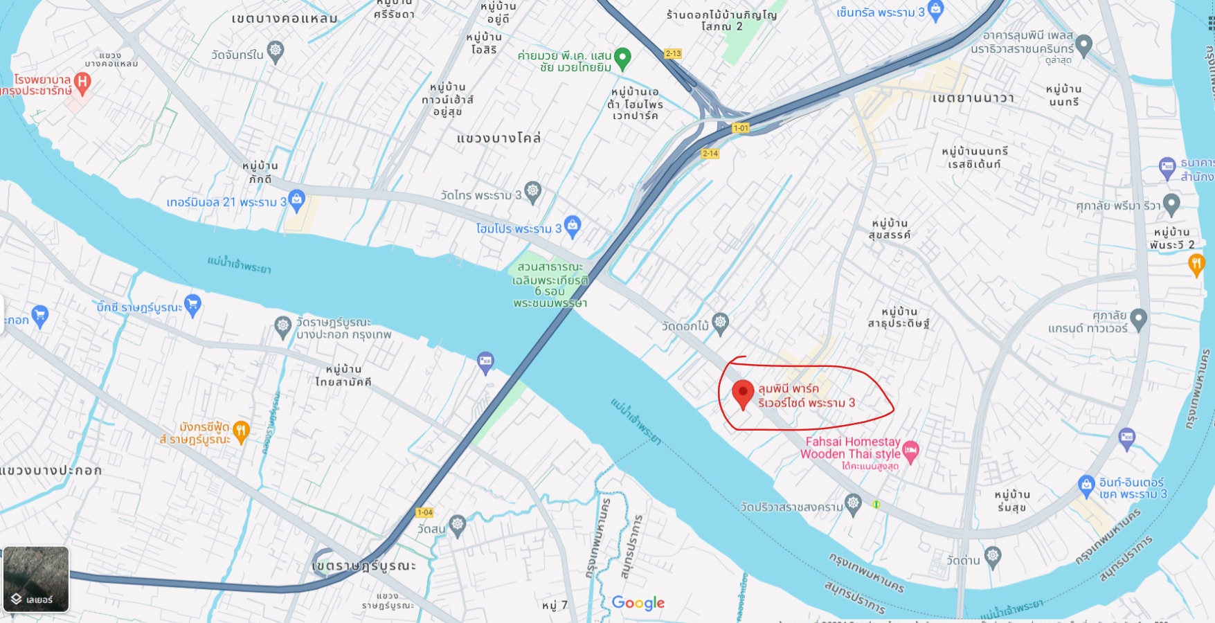 ปล่อยเช่าคอนโด Lumpini Park Riverside Rama 3 (ลุมพินี พาร์ค ริเวอร์ไซด์ พระราม 3) - 1ห้องนอน 1ห้องน้ำ 1ห้องนั่งเล่น - ใกล้ เทอร์มินอล 21 พระราม 3 - ขนาดห้อง 28 ตรม. ชั้น 30 ตึก C