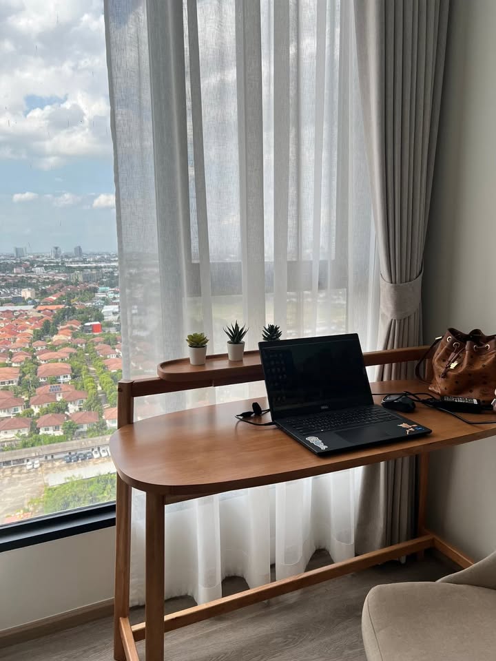 ปล่อยเช่า Origin Plug & Play Nonthaburi Station (ออริจิ้น ปลั๊ก & เพลย์ นนทบุรี สเตชั่น) - โซนพื้นที่ MRT แยกนนทบุรี Duplex2ชั้น 1ห้องนอน 1ห้องน้ำ - ขนาดห้อง 27 ตรม. ชั้น 19