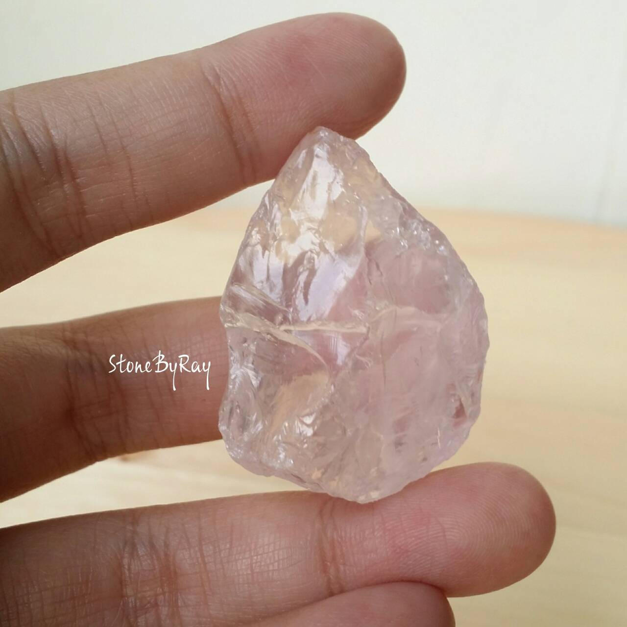 หินโรสควอตซ์ก้อนธรรมชาติ(Rose Quartz)