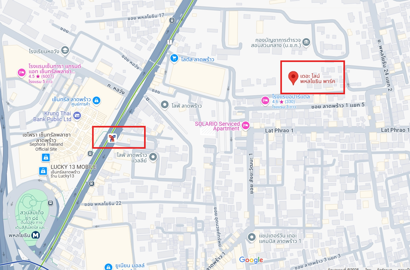 ปล่อยเช่า THE LINE Phahonyothin Park (เดอะ ไลน์ พหลโยธิน พาร์ค) - โซนพื้นที่ BTS ห้าแยกลาดพร้าว 1ห้องนอน 1ห้องน้ำ - ขนาดห้อง 45 ตรม. ชั้น 5 ตึก A - ให้เช่า 17,000 ต่อเดือน